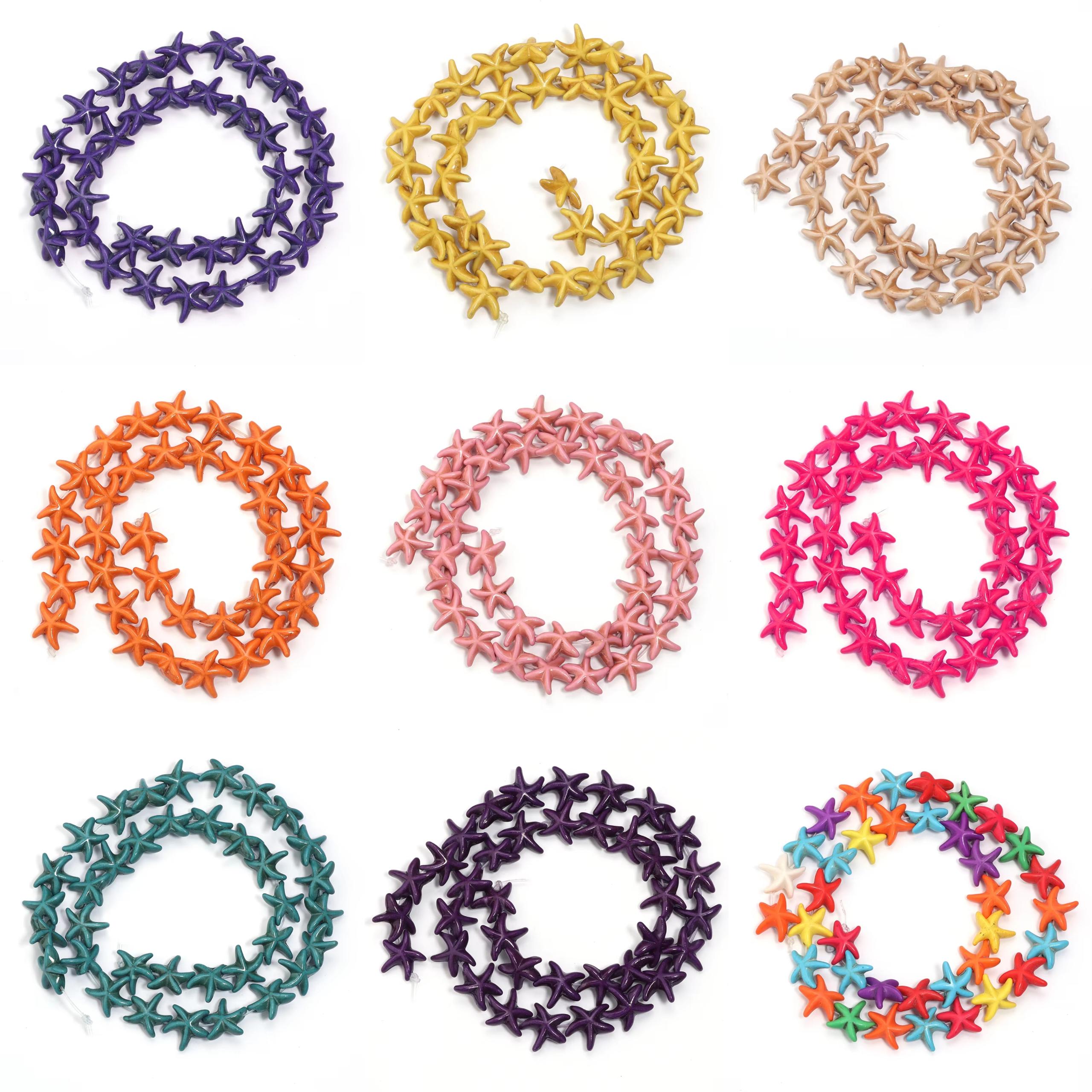 Aquarium Marine Stone - 35pcs Colorful Starfish Beads Beach Craft
