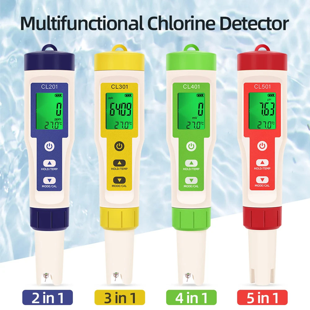 Marine Aquarium Water Testing - New Portable Chlorine Meter 2/3/4/5 in