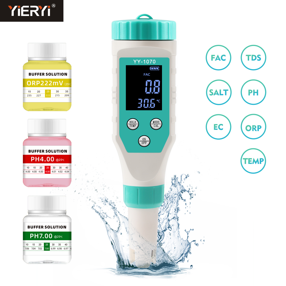Digital PH/Chlorine/ORP/EC/TDS - Marine Aquarium Water Testing ulasan dan harga