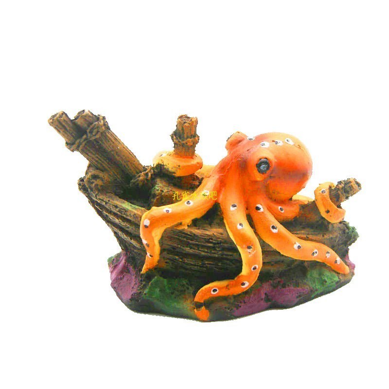 Resin Octopus Statue Ornaments - Marine Aquarium For Sale ulasan dan harga