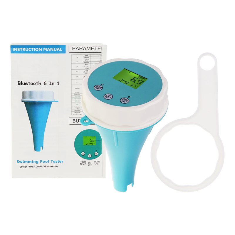 Bluetooth 6-in-1 Smart Chlorin - Marine Aquarium Water Testing ulasan dan harga