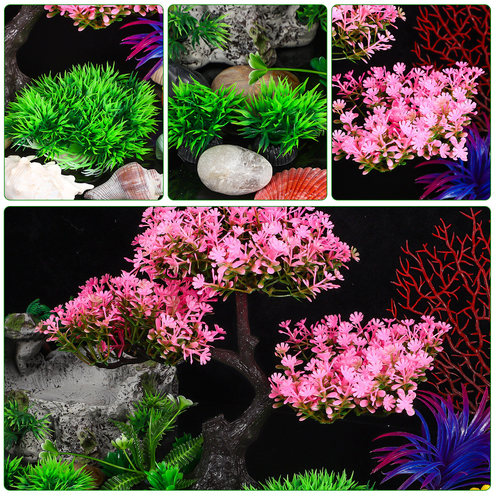 Artificial Plants Indoor Aquar - Marine Aquarium For Sale ulasan dan harga