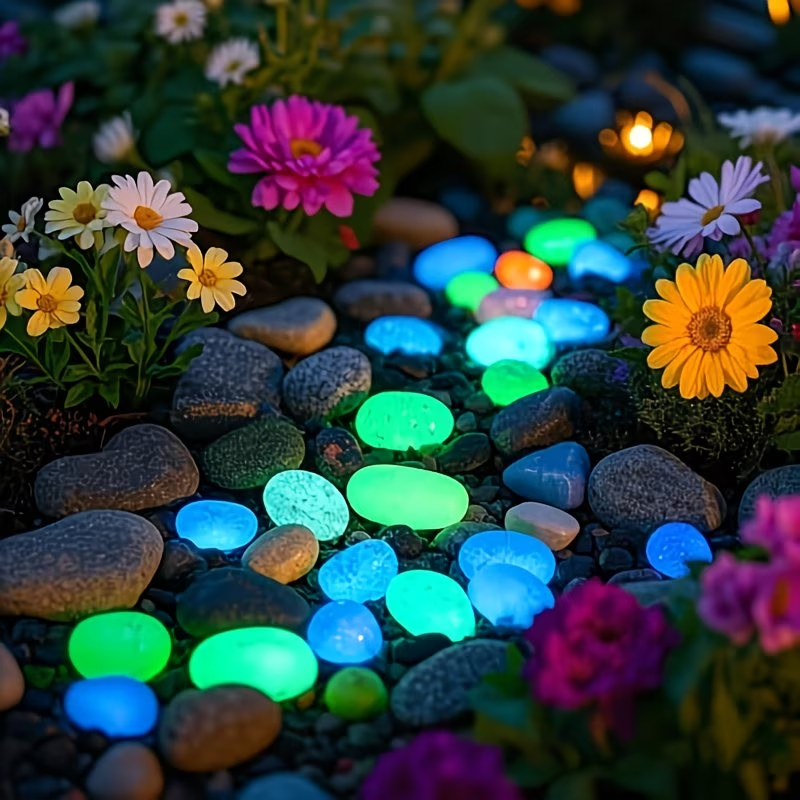 300PCS Luminous Pebble Set,0.9 - Aquarium Marine Stone ulasan dan harga