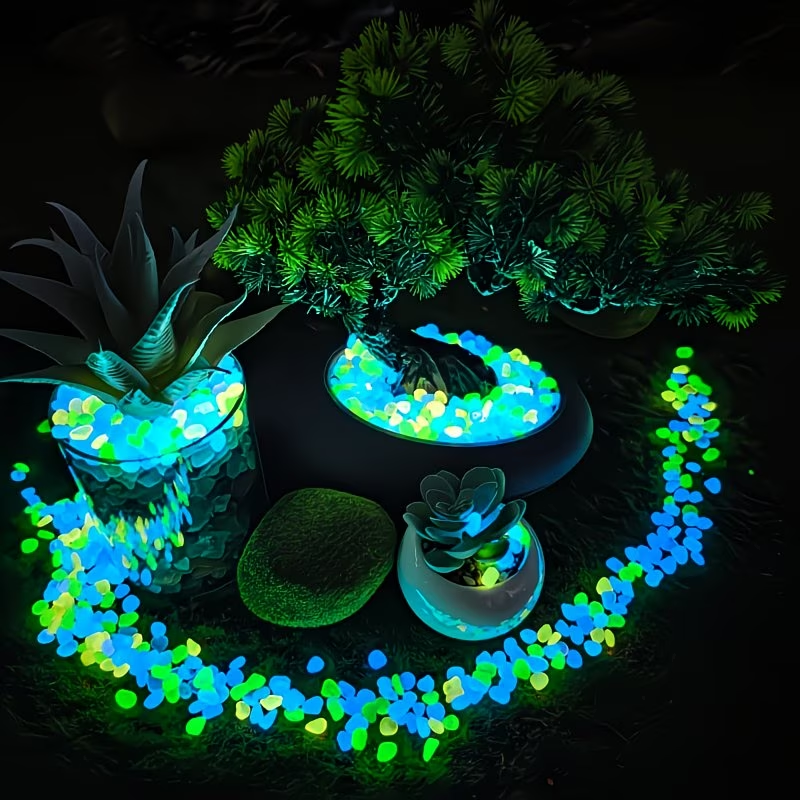 300PCS Luminous Pebble Set,0.9 - Aquarium Marine Stone ulasan dan harga