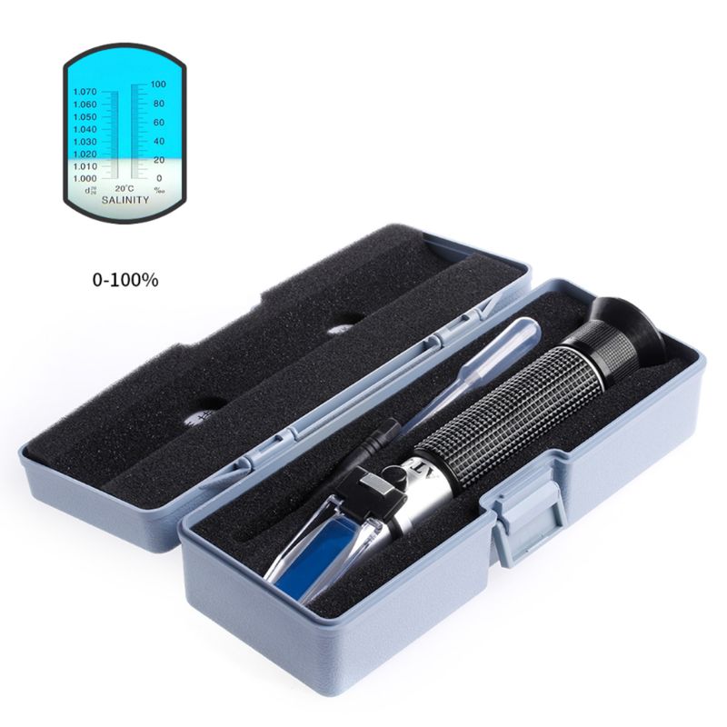 Salinity Refractometer Meter W - Marine Aquarium Water Testing ulasan dan harga