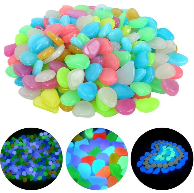 100-300pcs Glowing Garden Pebb - Aquarium Marine Stone ulasan dan harga