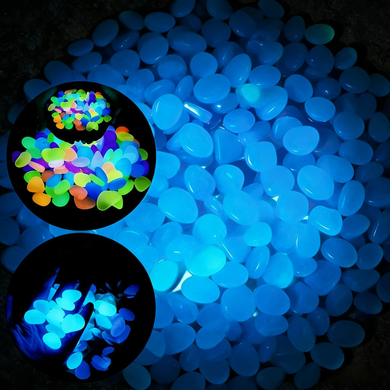 100-300pcs Glowing Garden Pebb - Aquarium Marine Stone ulasan dan harga