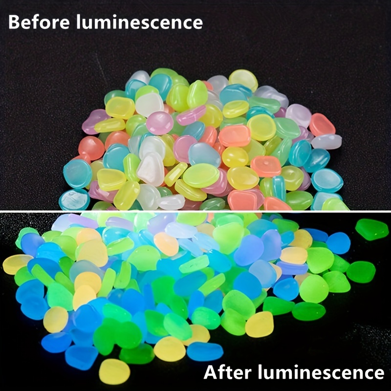 100-300pcs Glowing Garden Pebb - Aquarium Marine Stone ulasan dan harga