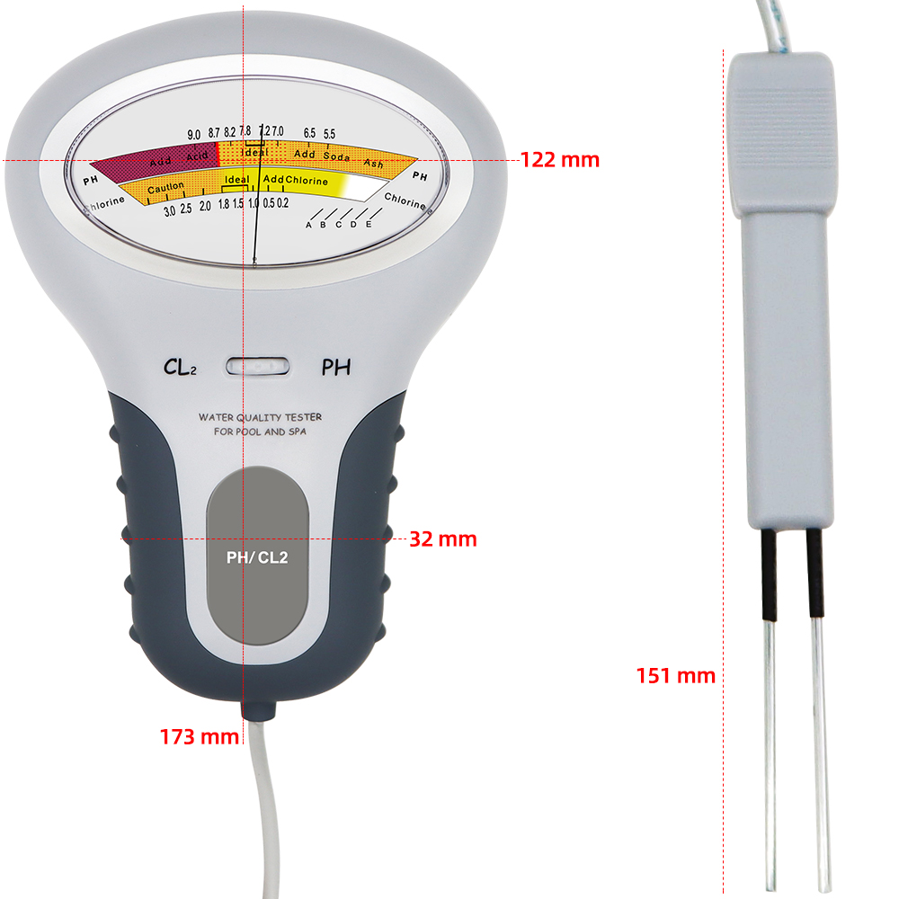 2 in 1 PH Chlorine Meter Chlor - Marine Aquarium Water Testing ulasan dan harga