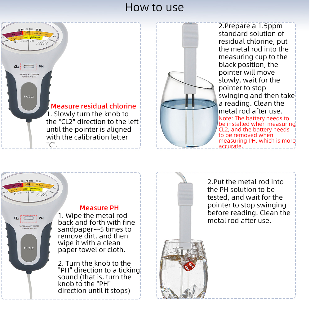 2 in 1 PH Chlorine Meter Chlor - Marine Aquarium Water Testing ulasan dan harga