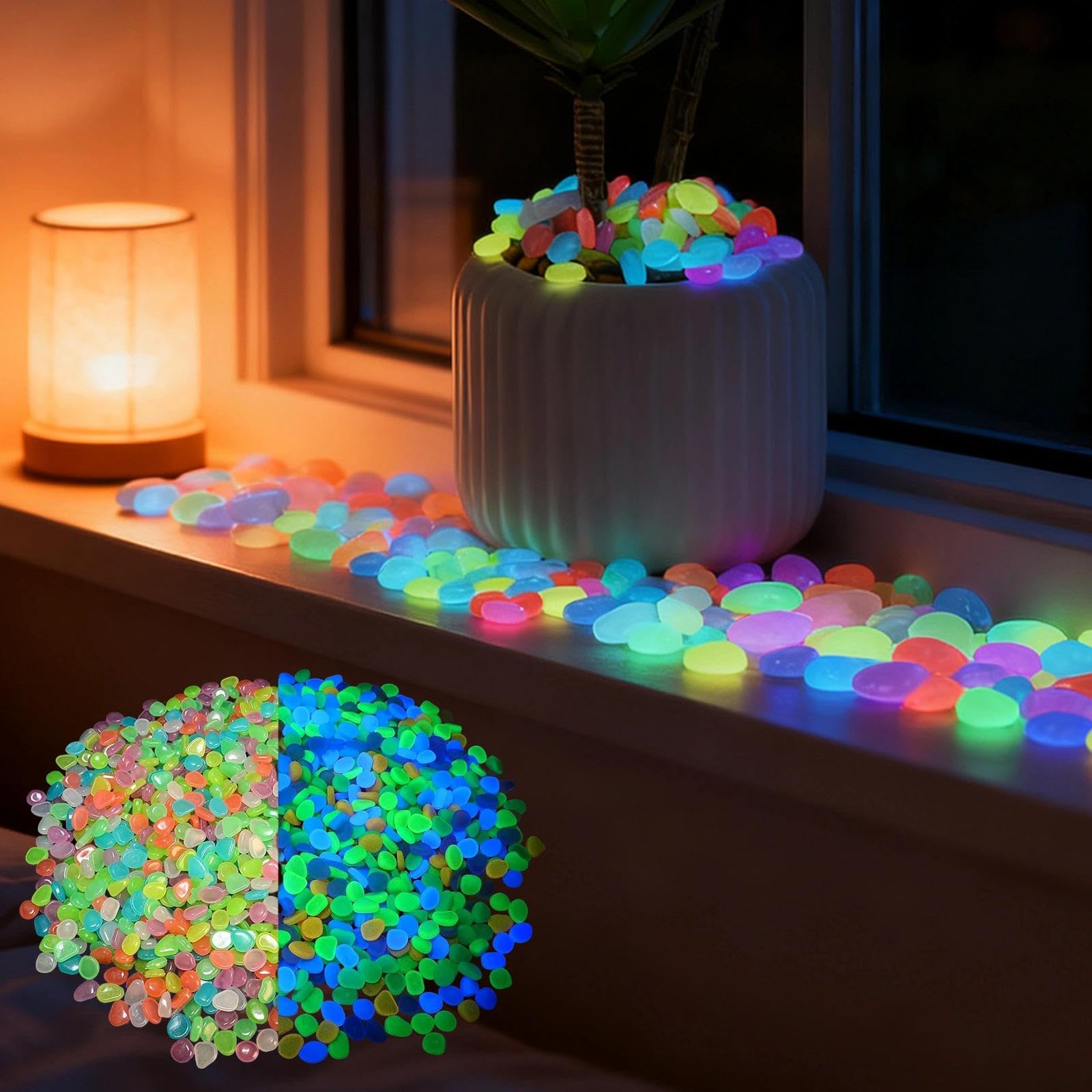 Potted Plants Glow In The Dark - Aquarium Marine Stone ulasan dan harga