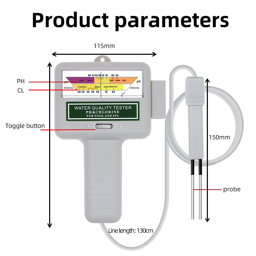 2 in 1 PH Chlorine Meter Teste - Marine Aquarium Water Testing ulasan dan harga