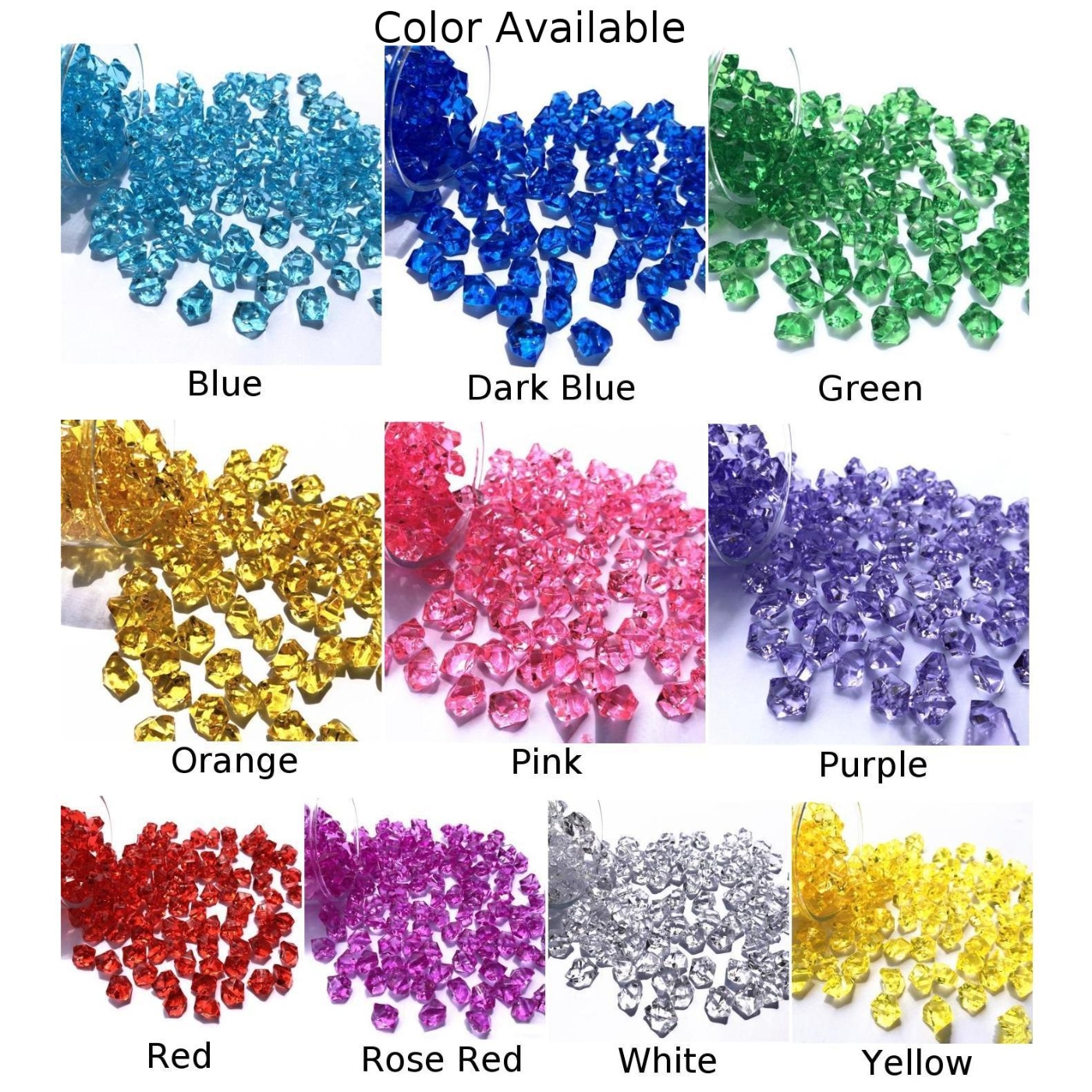 200pcs/pack Acrylic Crystal Ge - Aquarium Marine Stone ulasan dan harga