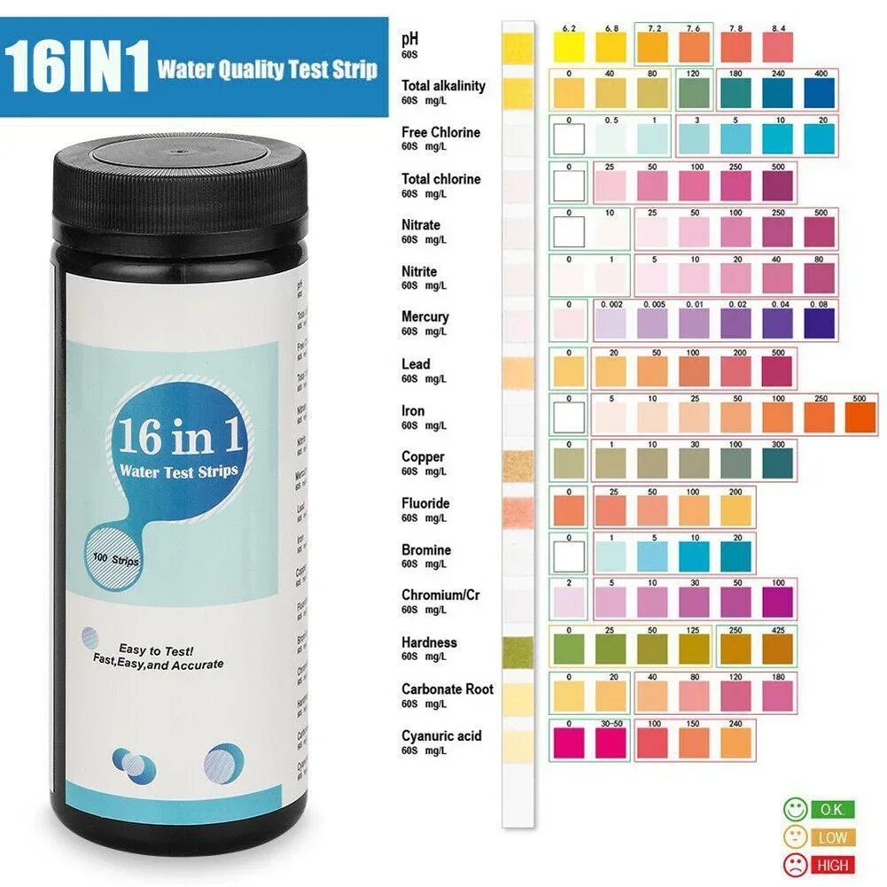 16 In 1 Drinking Water Test Ki - Marine Aquarium Water Testing ulasan dan harga