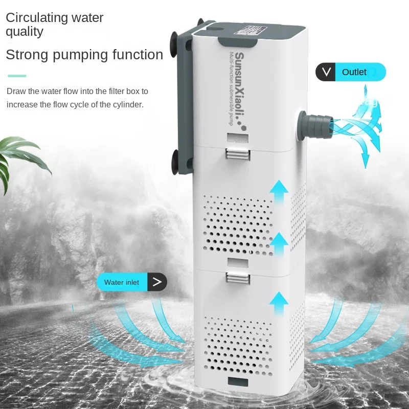 SUNSUN 3 in 1 Filter for Aquar - Marine Aquarium Par Meter ulasan dan harga