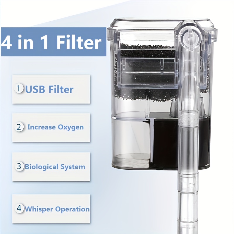 2.5W DC 5V Wall-hanging Filter - Marine Aquarium Overflow ulasan dan harga