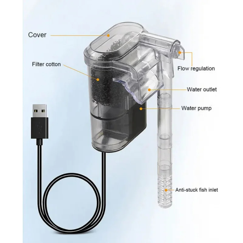 Wall-hanging Filter For Fish T - Marine Aquarium Overflow ulasan dan harga