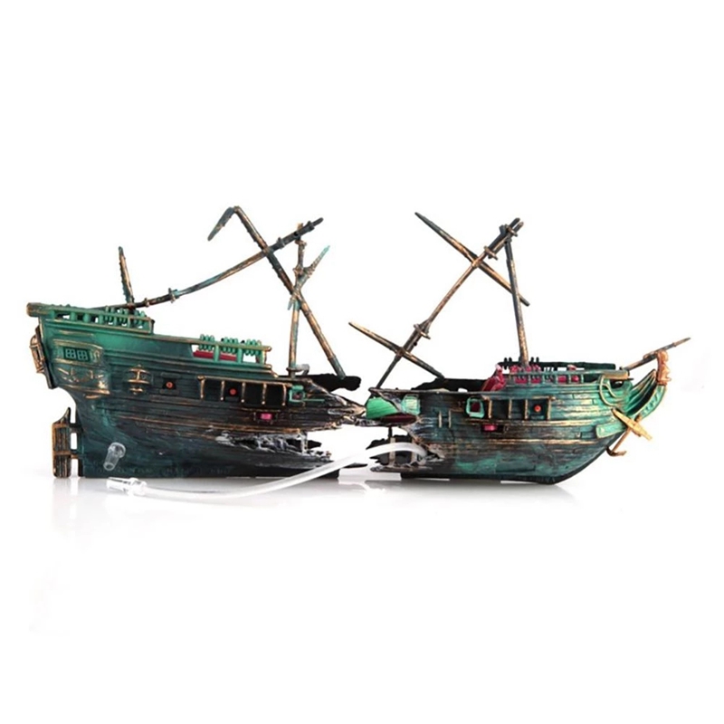 Large Aquarium Shipwreck Decor - Aquarium Marina ulasan dan harga