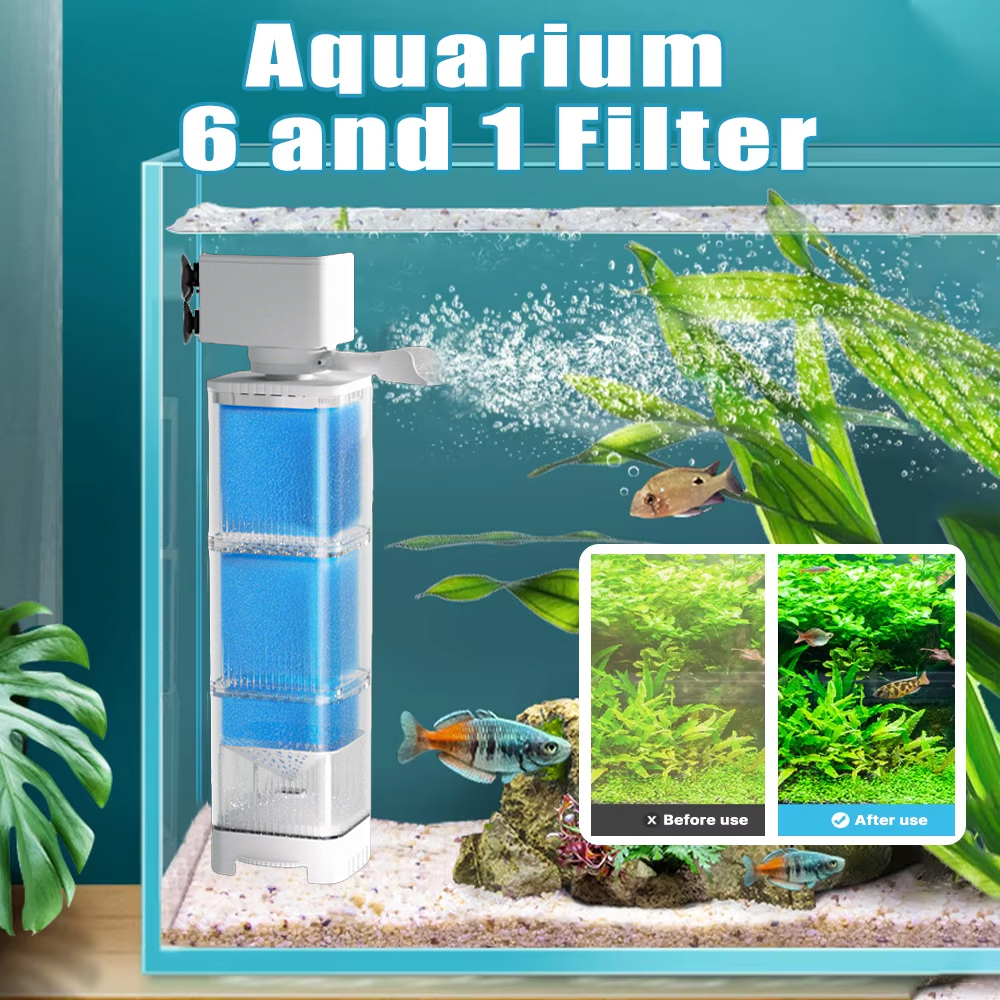 Aquarium Filter Pump Fish Tank - Marine Aquarium Overflow ulasan dan harga
